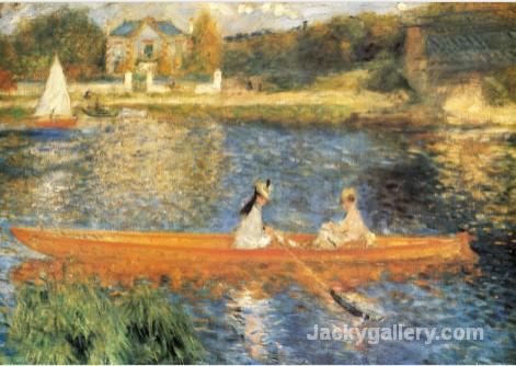 The Seine at Asnieres by Pierre Auguste Renoir paintings reproduction